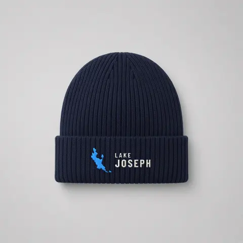 Lake Joseph Toque in navy (digital mockup)